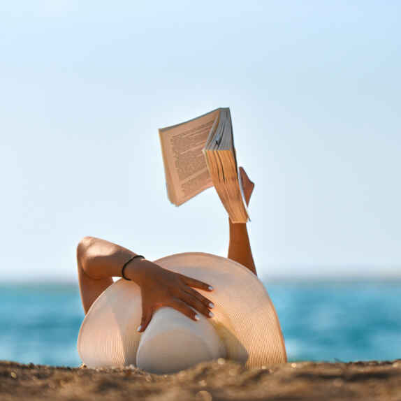 Summer reading beach